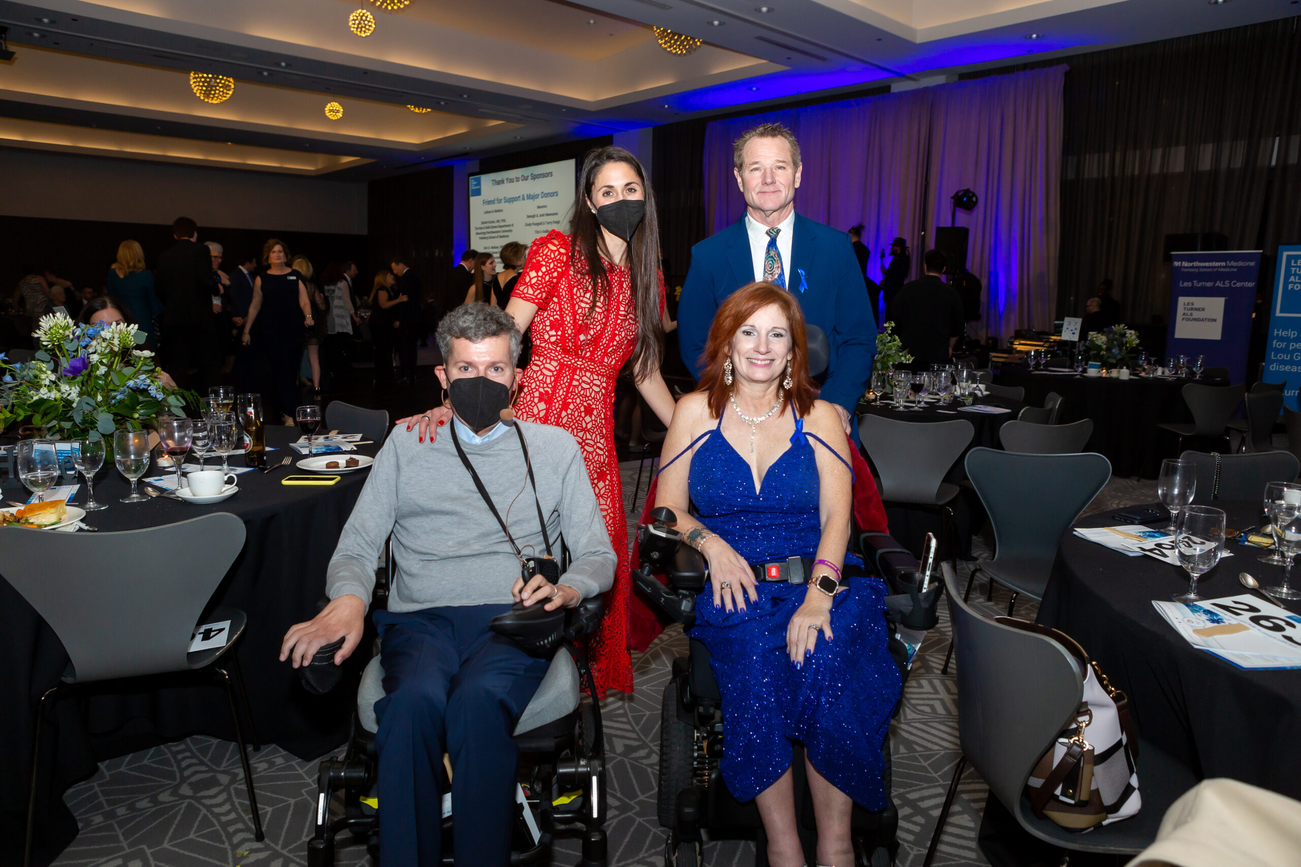 Gala attendees posing for a photo